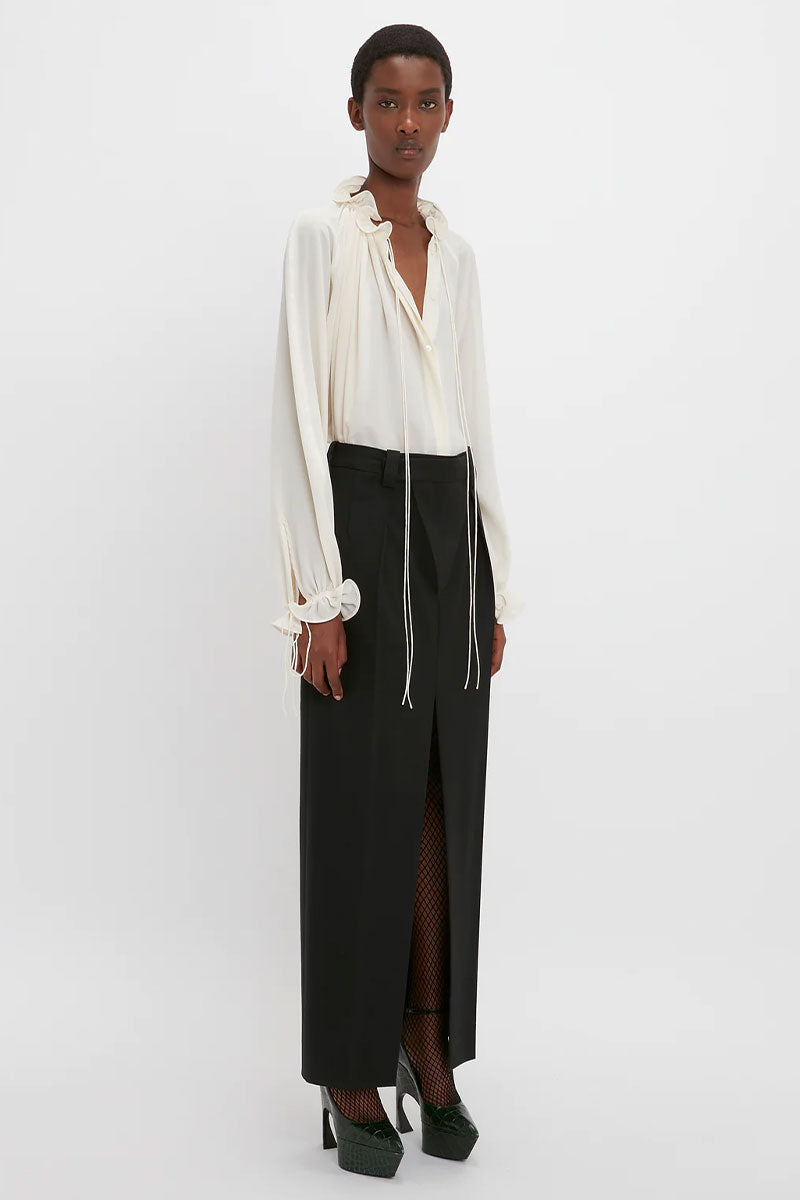 Ruched Detail Blouse-Victoria Beckham-Boyds Philadelphia