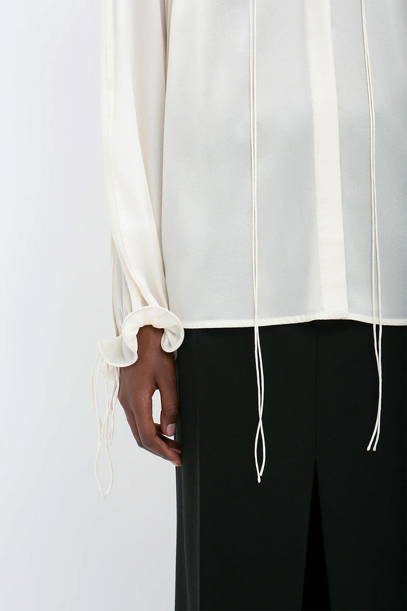 Ruched Detail Blouse-Victoria Beckham-Boyds Philadelphia