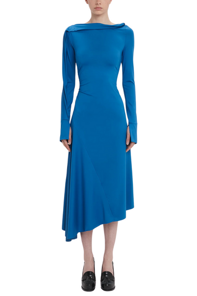 Draped Jersey Midi Dress by Victoria Beckham