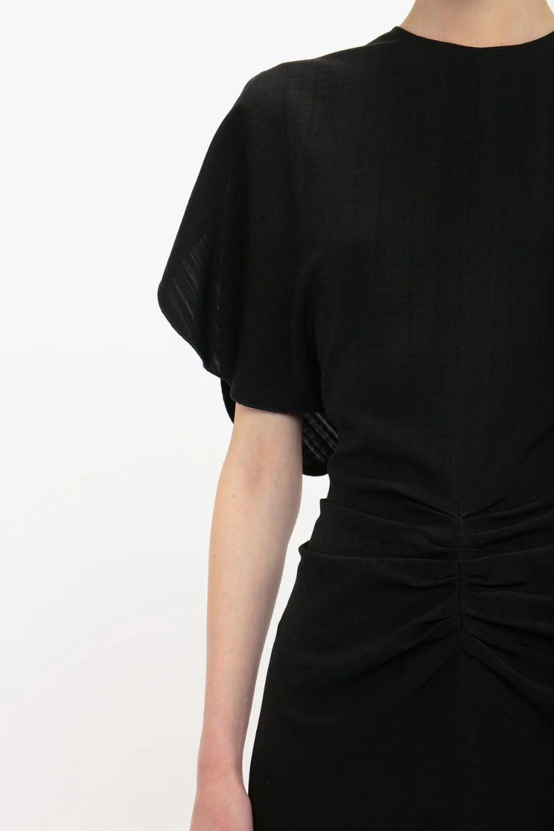 Gathered Waist Mini Dress-Victoria Beckham-Boyds Philadelphia