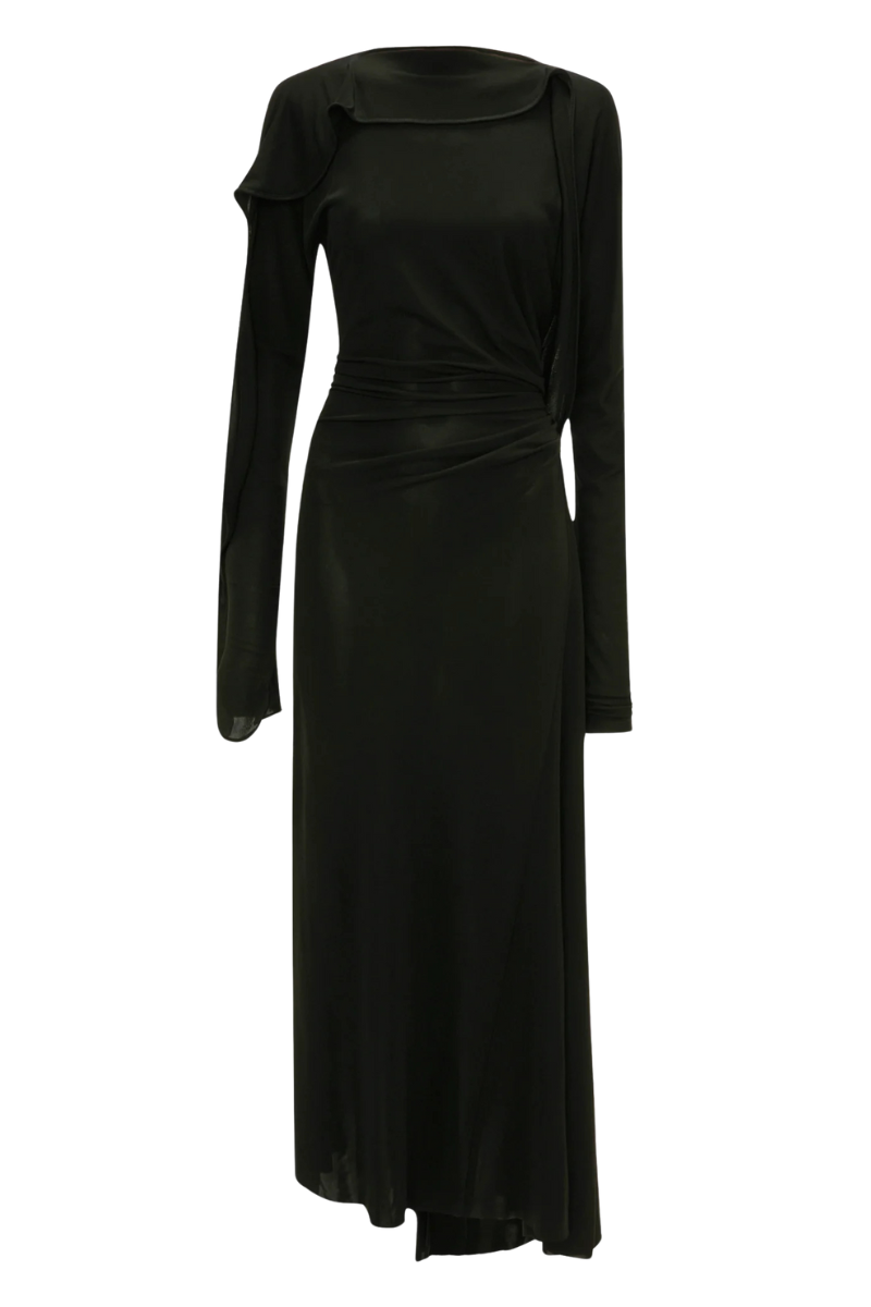 Draped Jersey Midi Dress-Victoria Beckham-Boyds Philadelphia