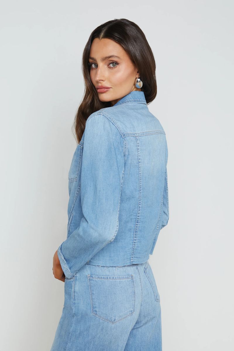 Janelle Denim Jacket-L'AGENCE-Boyds Philadelphia