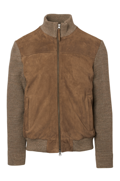 Suede Bomber Jacket by Minoronzoni 1953