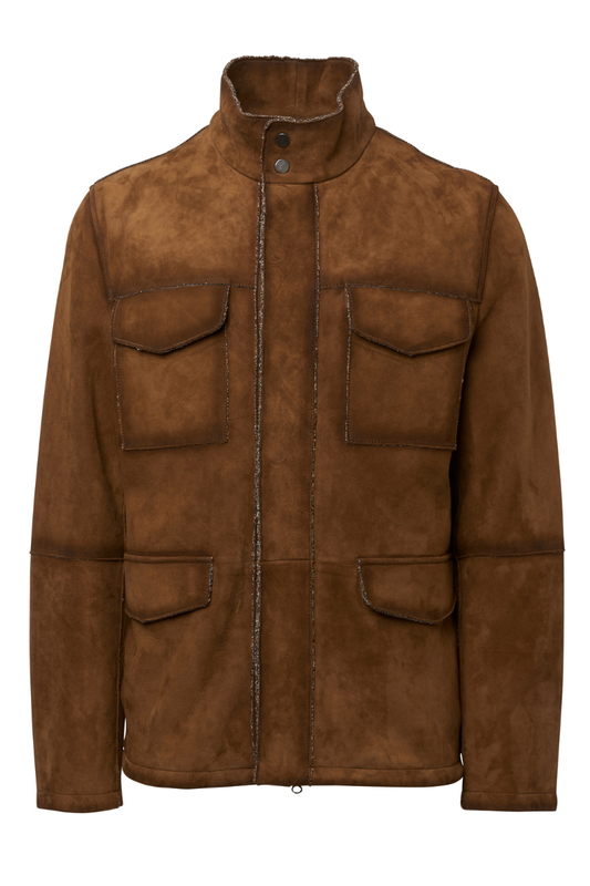 Exposed Seam Suede Jacket-Minoronzoni 1953-Boyds Philadelphia