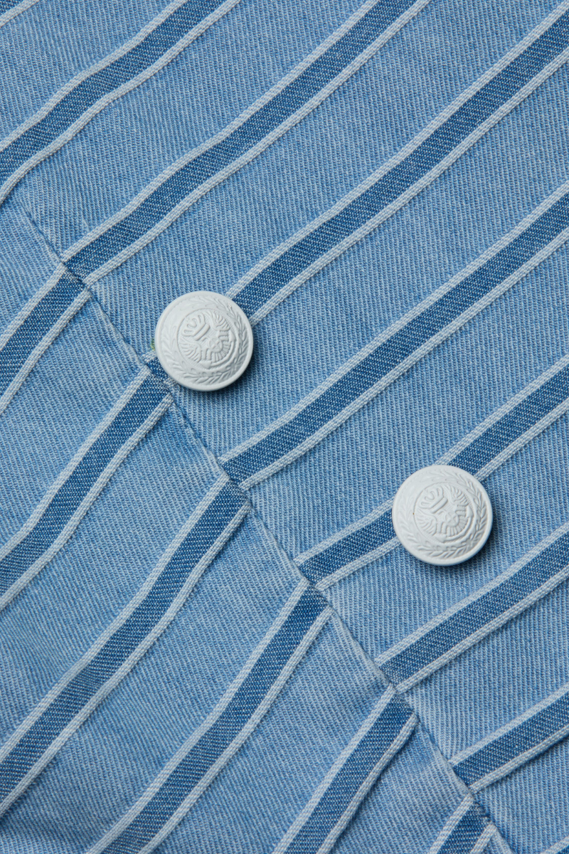 Dolly Striped Denim Blazer-L'AGENCE-Boyds Philadelphia