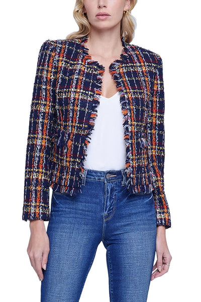 Angelina Tweed Blazer-L'AGENCE-Boyds Philadelphia