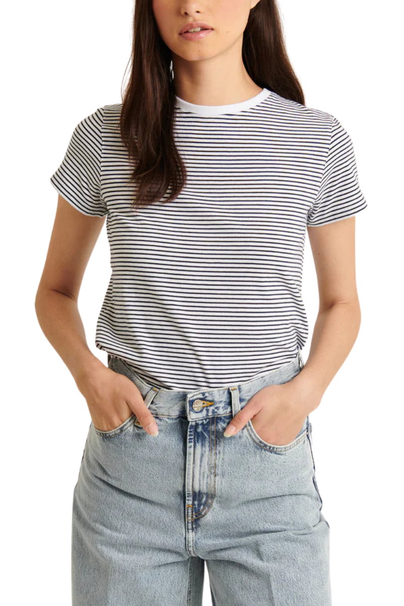 Stretch Slim Striped T-Shirt-Patrick Assaraf-Boyds Philadelphia