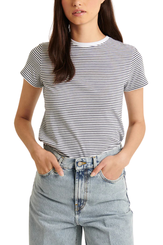 Stretch Slim Striped T-Shirt-Patrick Assaraf-Boyds Philadelphia