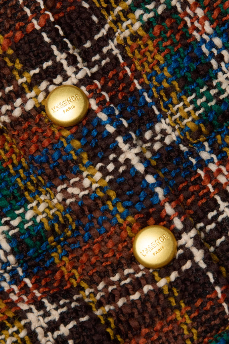 Jia Cropped Tweed Jacket-L'AGENCE-Boyds Philadelphia