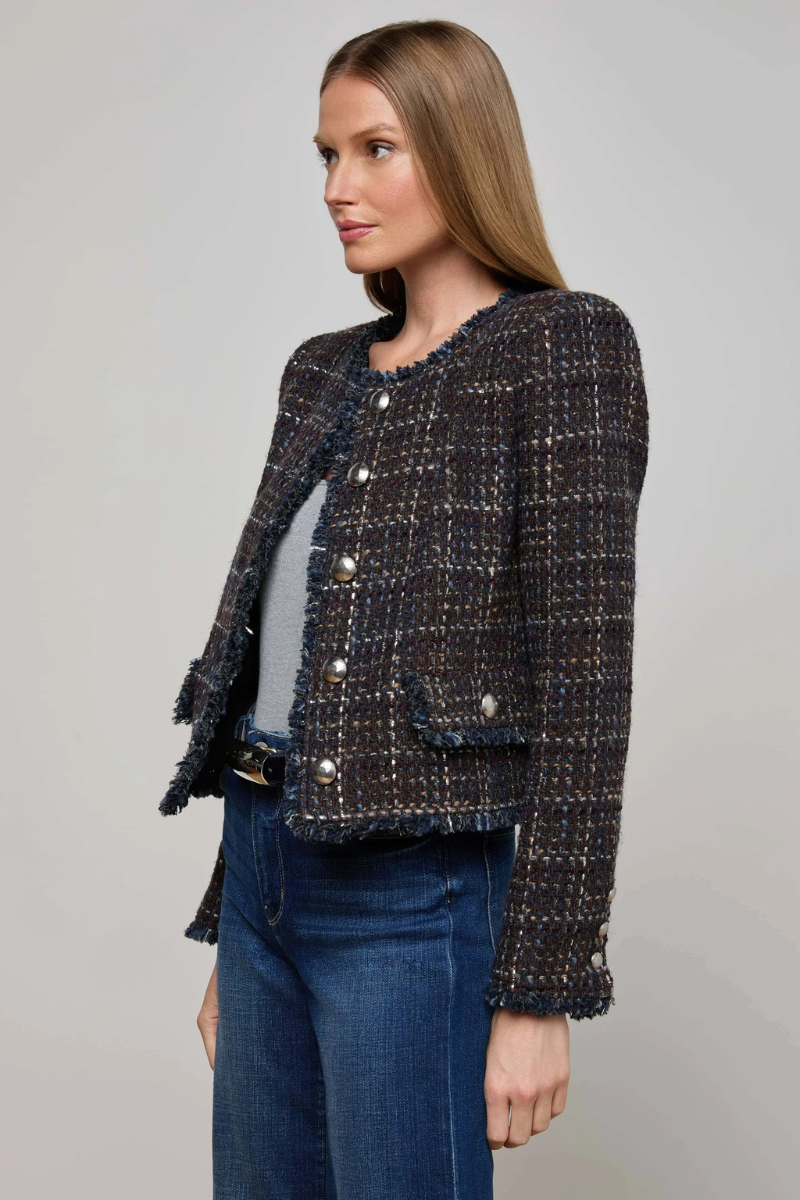 Zaya Tweed Jacket-L'AGENCE-Boyds Philadelphia