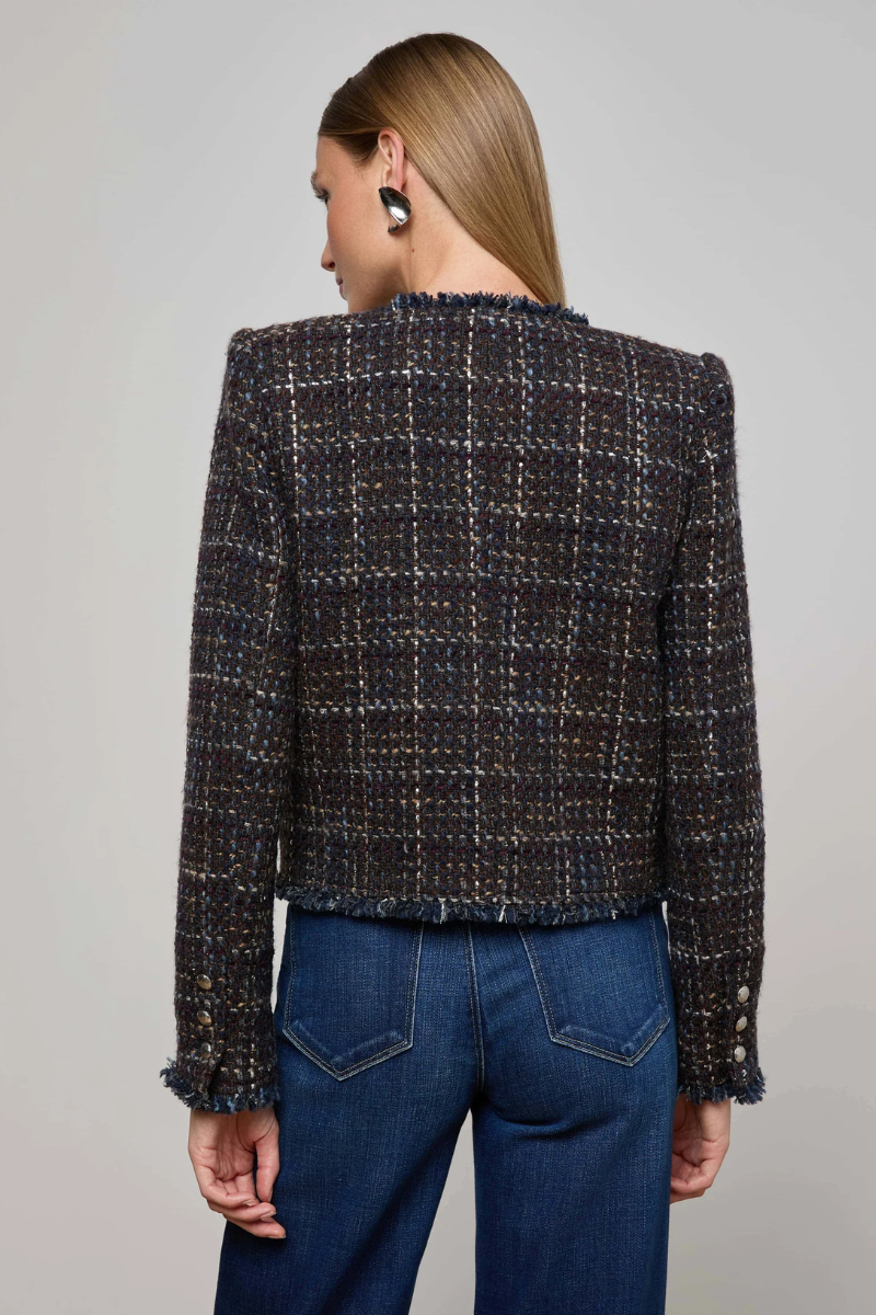 Zaya Tweed Jacket-L'AGENCE-Boyds Philadelphia