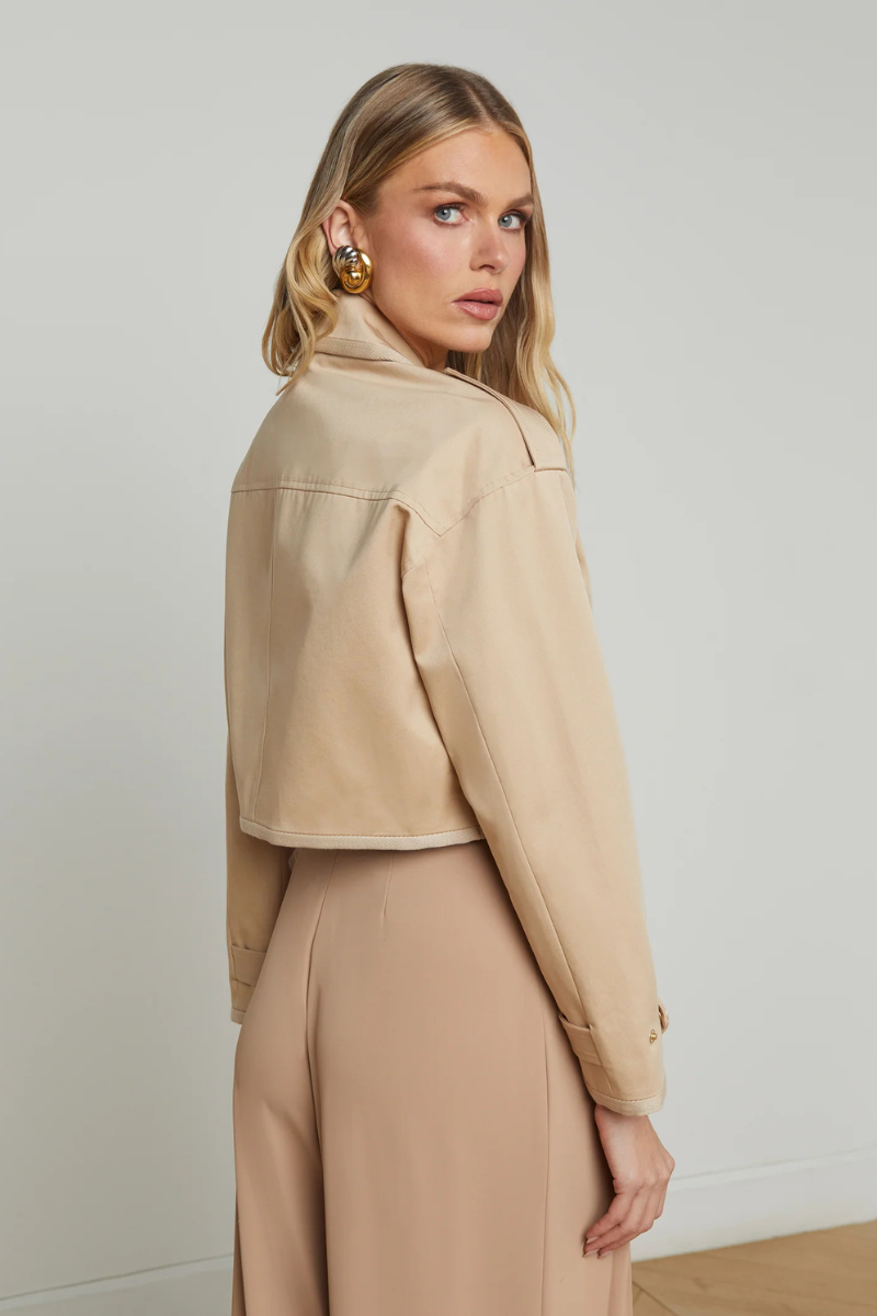 Kento Cropped Trench Coat-L'AGENCE-Boyds Philadelphia