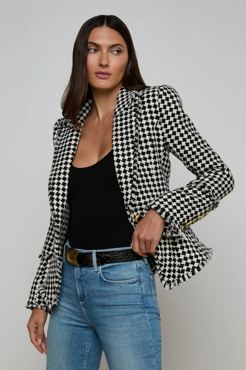 Kaisley Tweed Blazer-L'AGENCE-Boyds Philadelphia