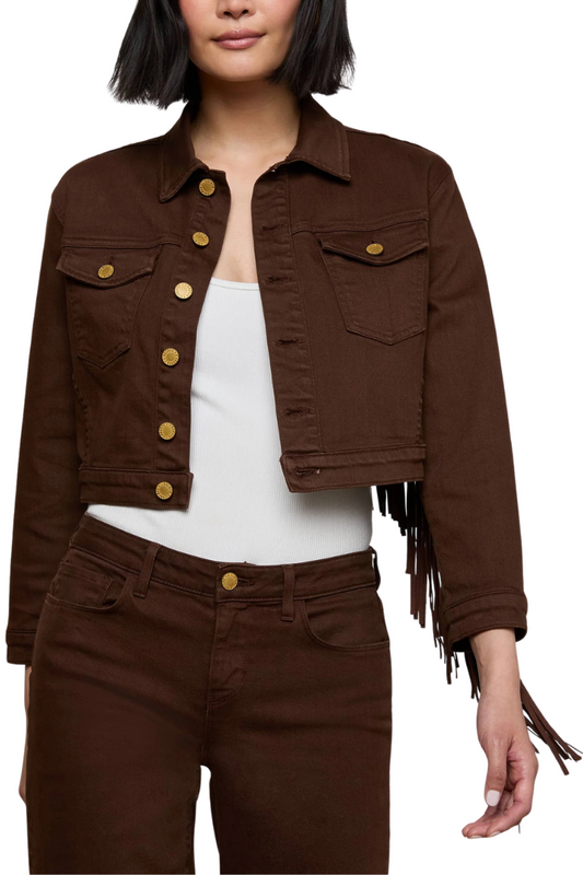 Koda Fringe Jean Jacket-L'AGENCE-Boyds Philadelphia