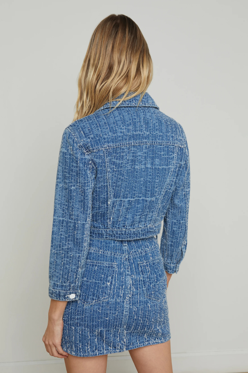 Koda Cropped Denim Jacket-L'AGENCE-Boyds Philadelphia
