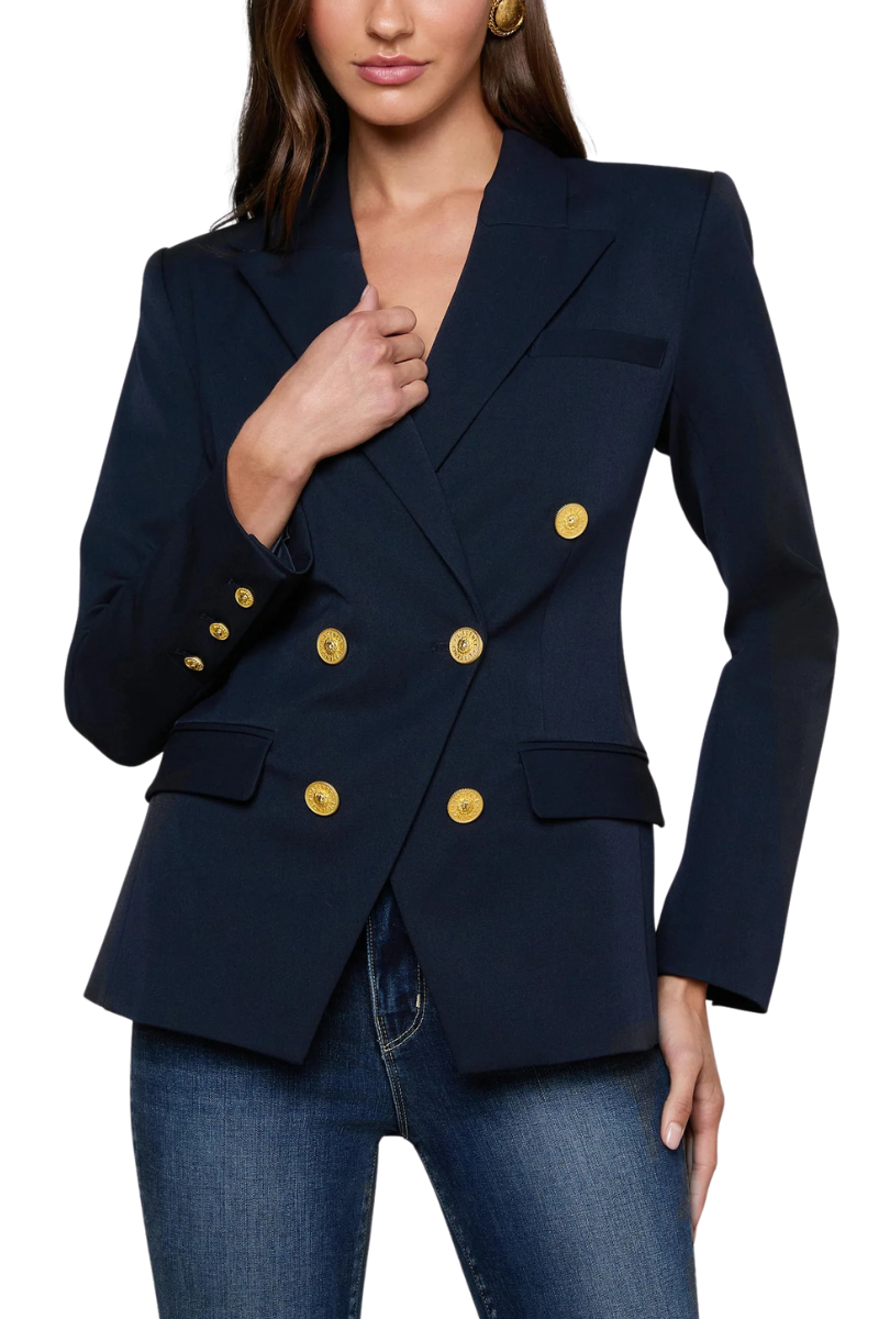 Kyomi Double-Breasted Blazer-L'AGENCE-Boyds Philadelphia
