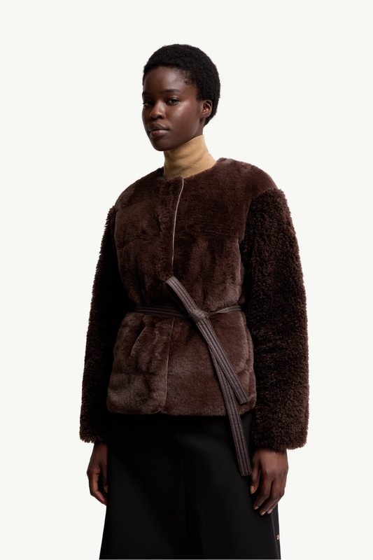 Jouillat Faux Fur & Teddy Jacket-Moncler-Boyds Philadelphia