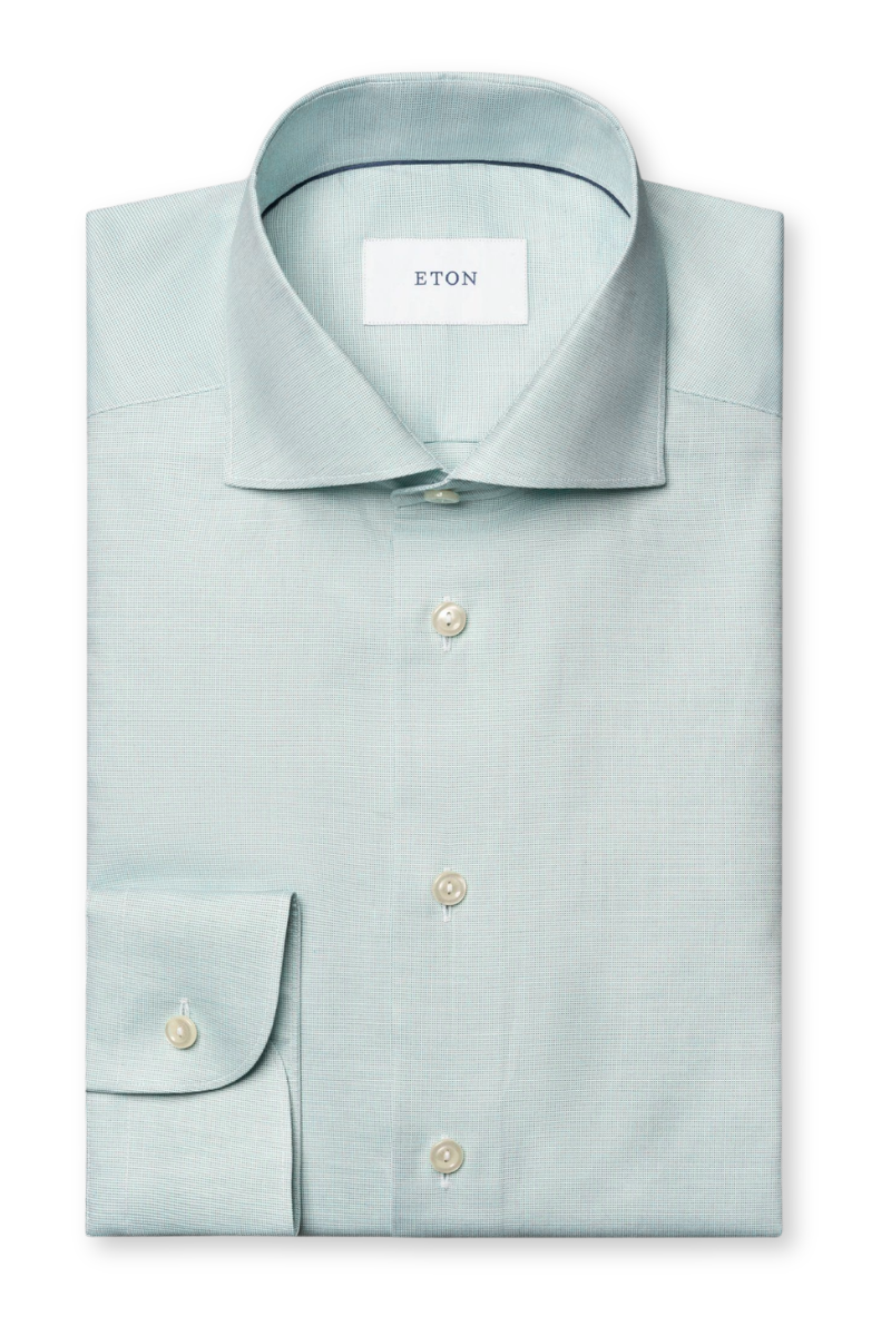 Filo di Scozia Jacquard Knit Shirt-Eton-Boyds Philadelphia