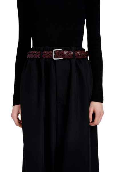 【PERVERZE】Braid Belt Layered Skirt 25ss Wide Braid Belt by Proenza Schouler