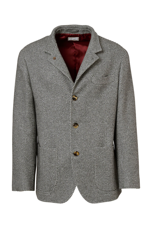 Three Button Patch Pocket Jacket-Brunello Cucinelli-Boyds Philadelphia