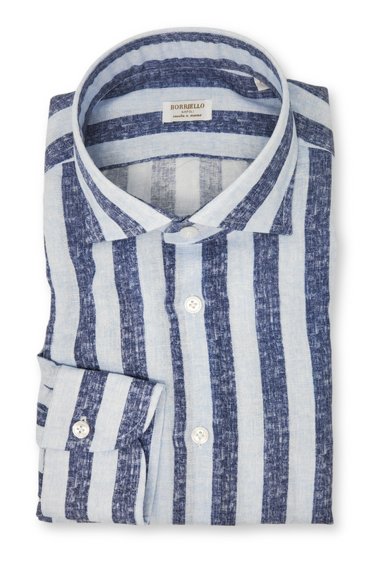 Wide Chalk Stripe Shirt-Borriello-Boyds Philadelphia