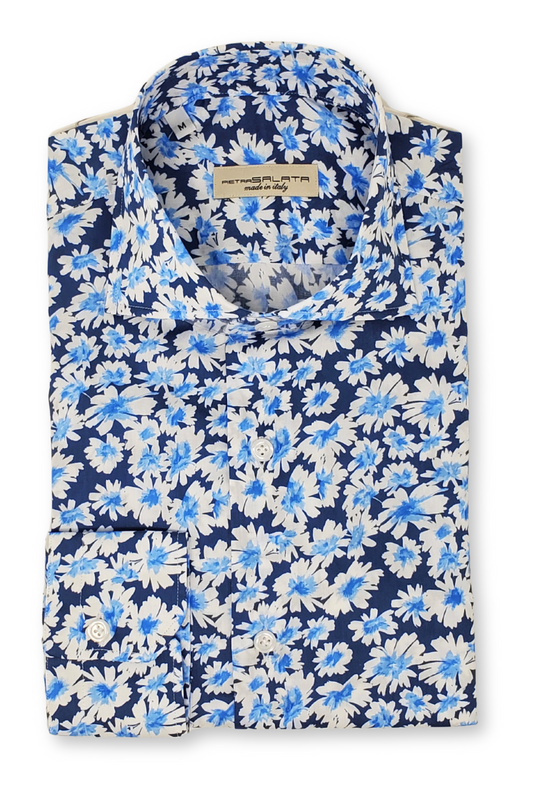 Navy Floral Shirt-Pietra Salata-Boyds Philadelphia