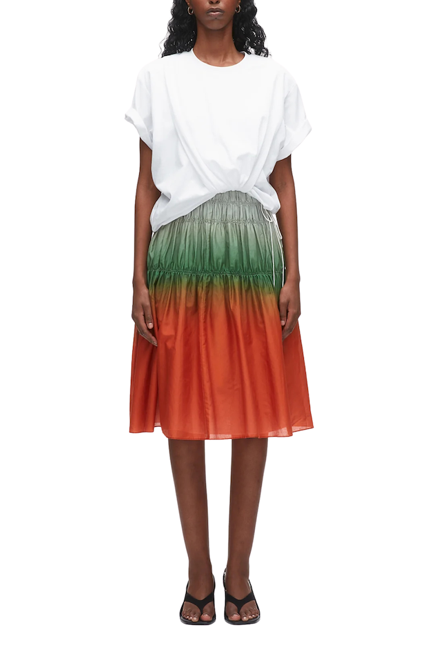 Ombré Voile T-Shirt Combo Dress