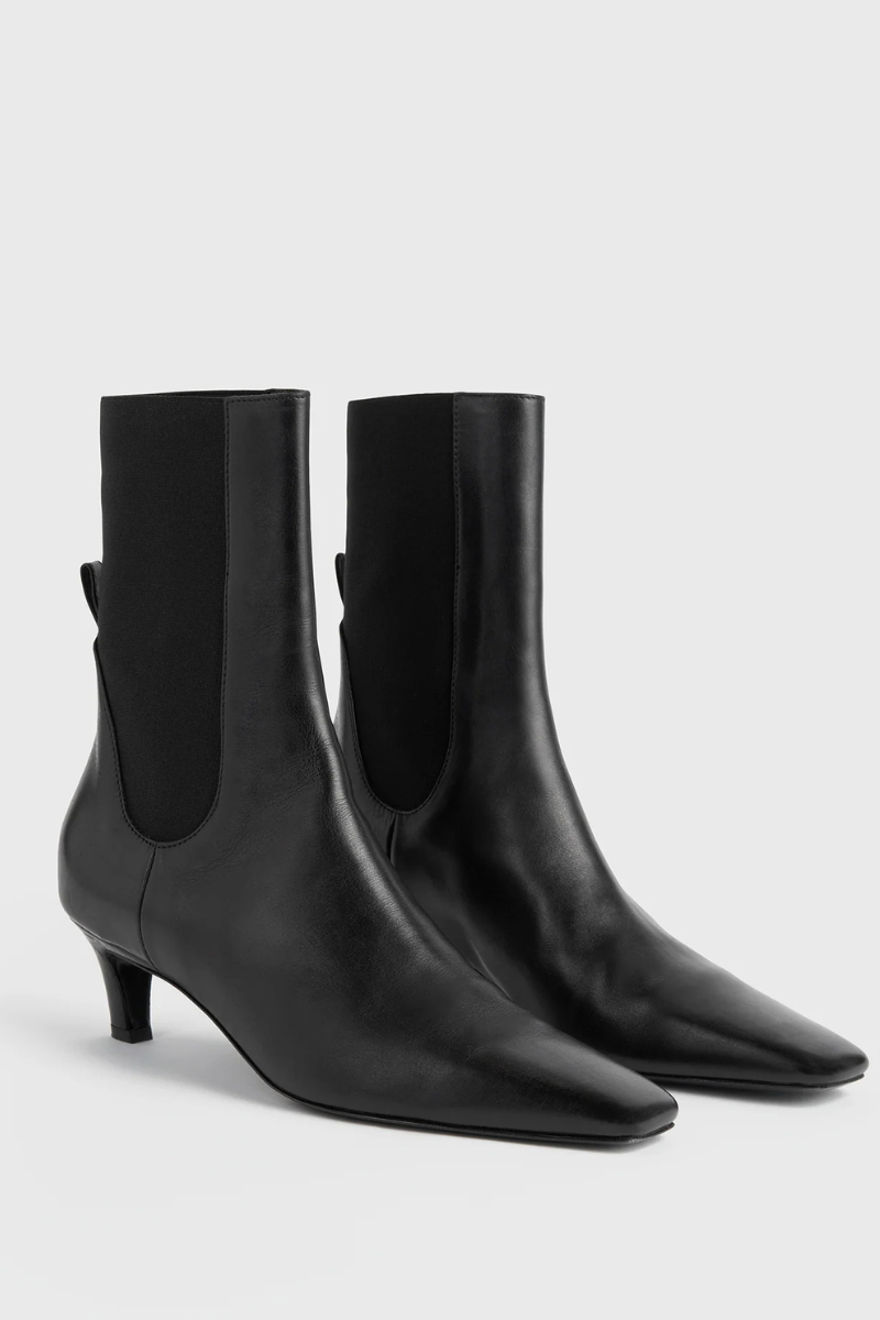 Leather Mid-Heel Boots-TOTEME-Boyds Philadelphia