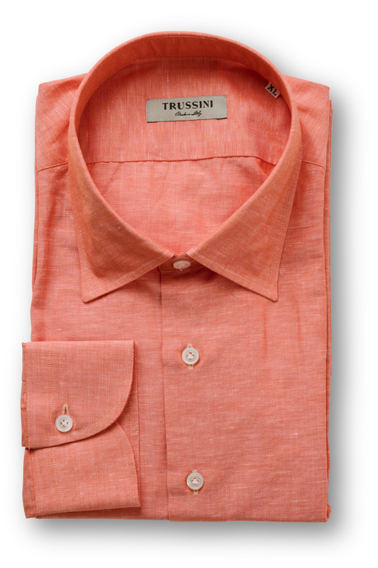 Orange Sport Shirt-Trussini-Boyds Philadelphia