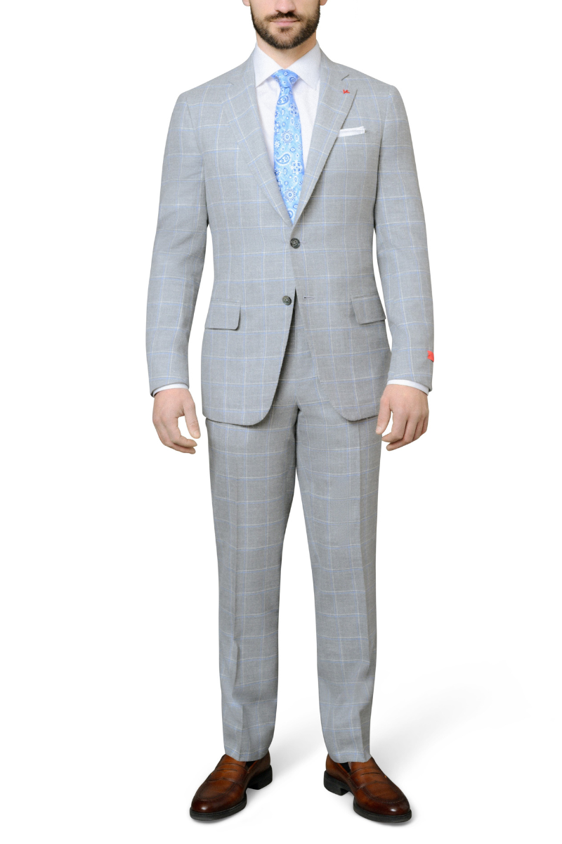 Windowpane Suit-ISAIA-Boyds Philadelphia