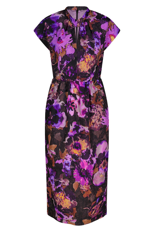 Dormos Ink Flower Dress-Dries Van Noten-Boyds Philadelphia