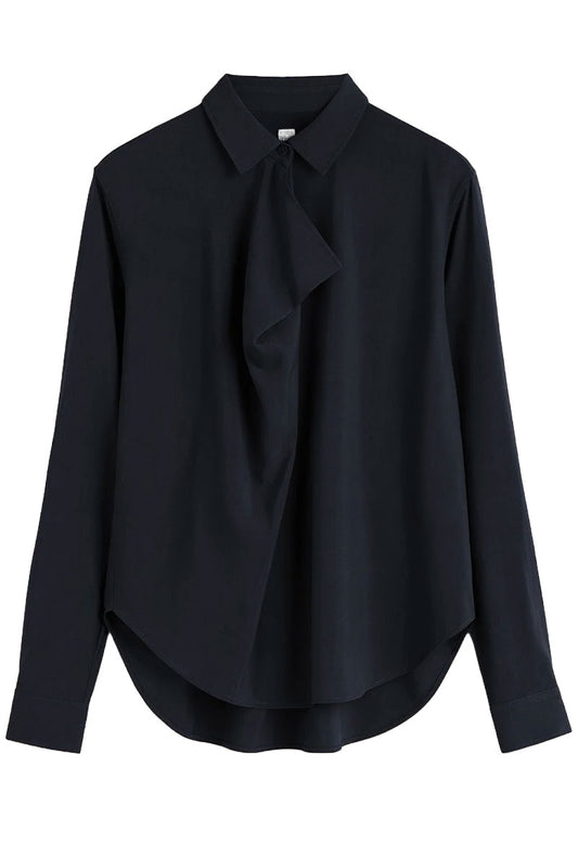 Drape-Front Shirt-TOTEME-Boyds Philadelphia