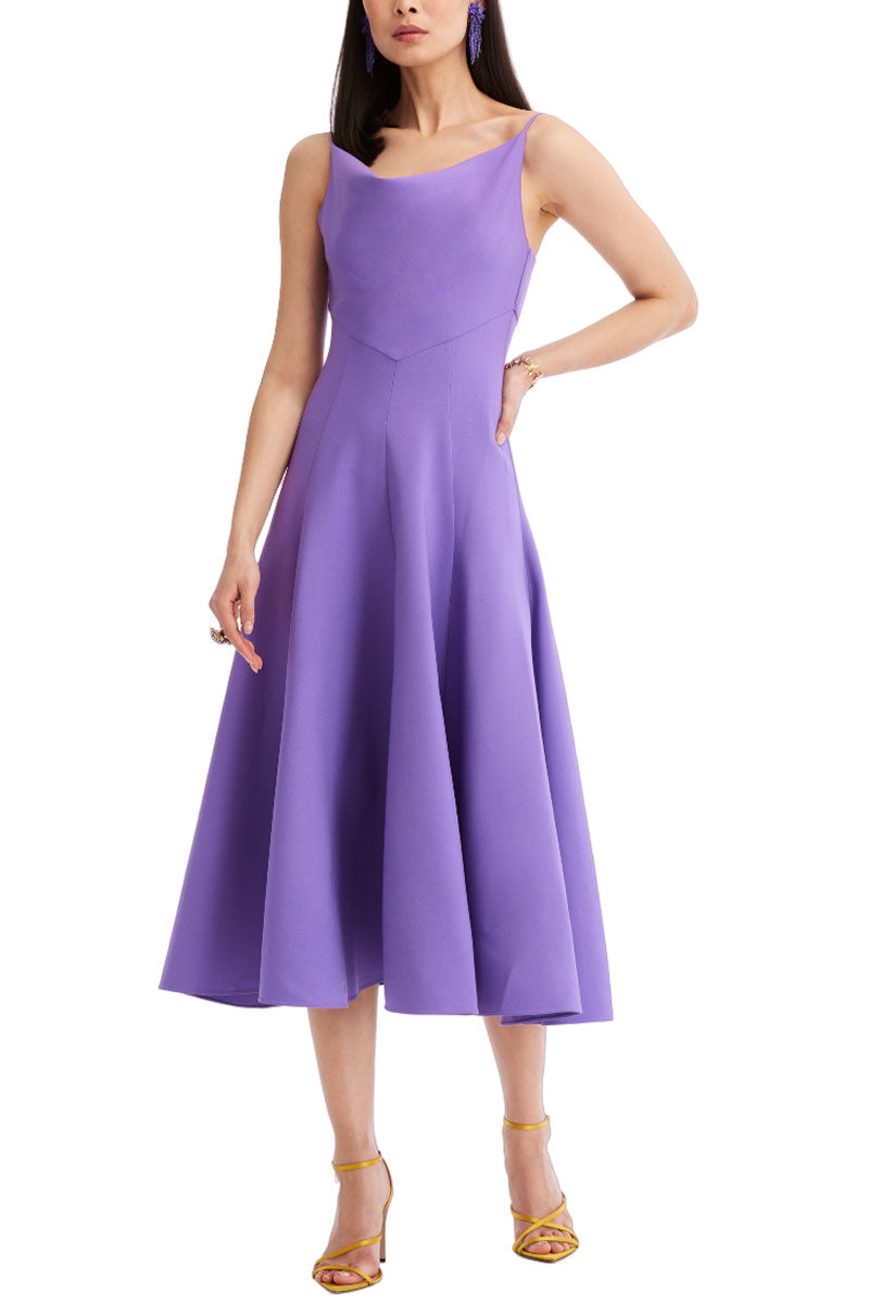 Cowl Neck Midi Dress | Oscar de la Renta Elegant Cowl Neck Midi Dress | Oscar de la Renta Elegant