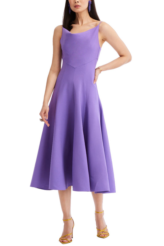 Cowl Neck Midi Dress-Oscar de la Renta-Boyds Philadelphia