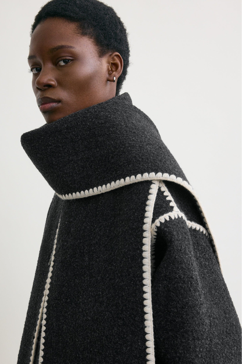 Embroidered Scarf Jacket-TOTEME-Boyds Philadelphia