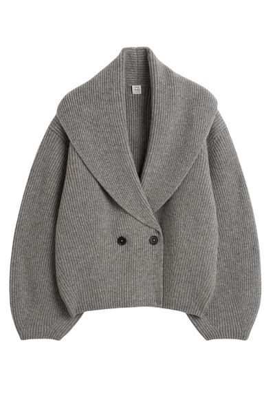 Shawl Lapel Cardigan by TOTEME