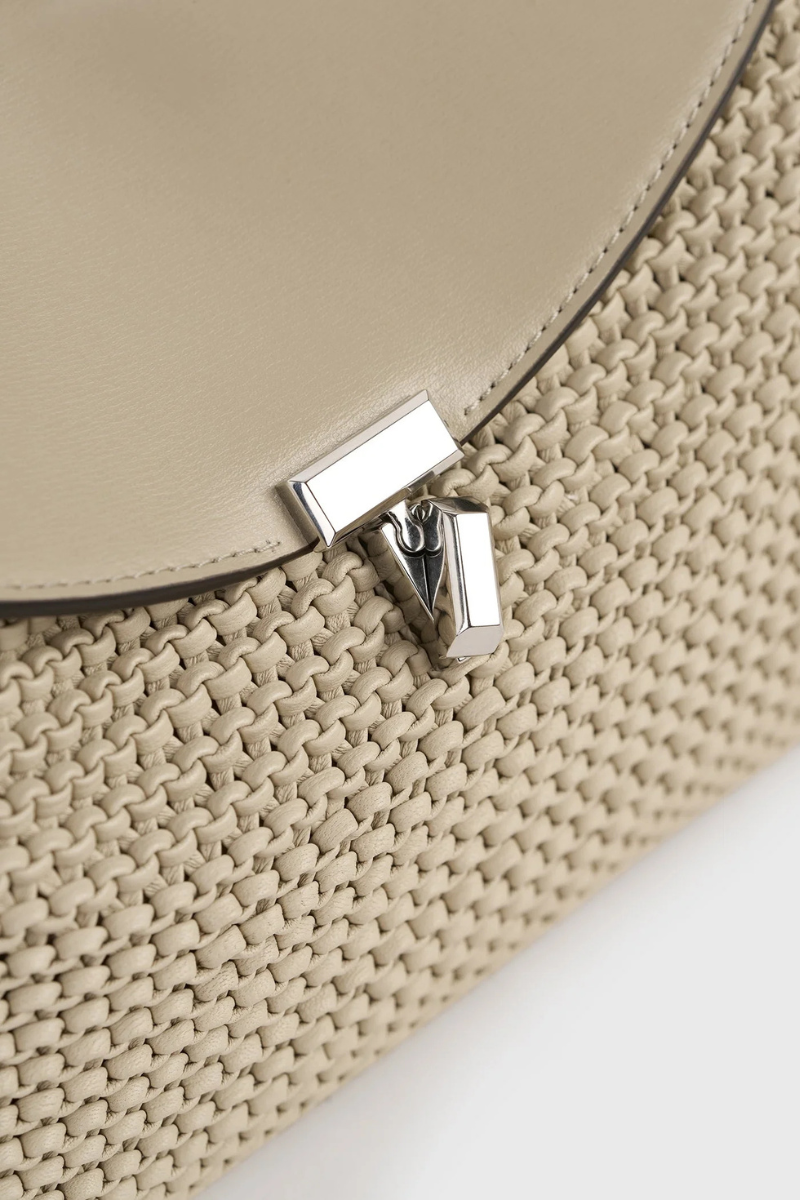 T-Lock Woven Leather Clutch-TOTEME-Boyds Philadelphia