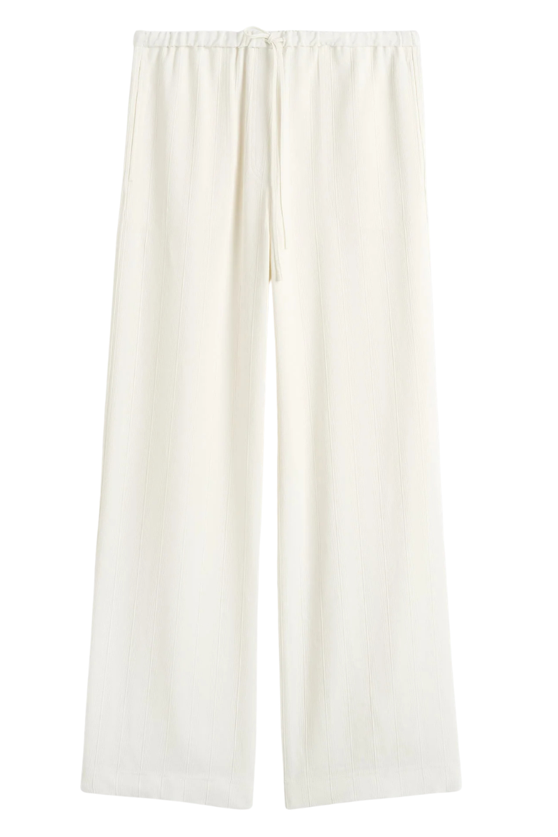 Woven Stripe Drawstring Trousers-TOTEME-Boyds Philadelphia