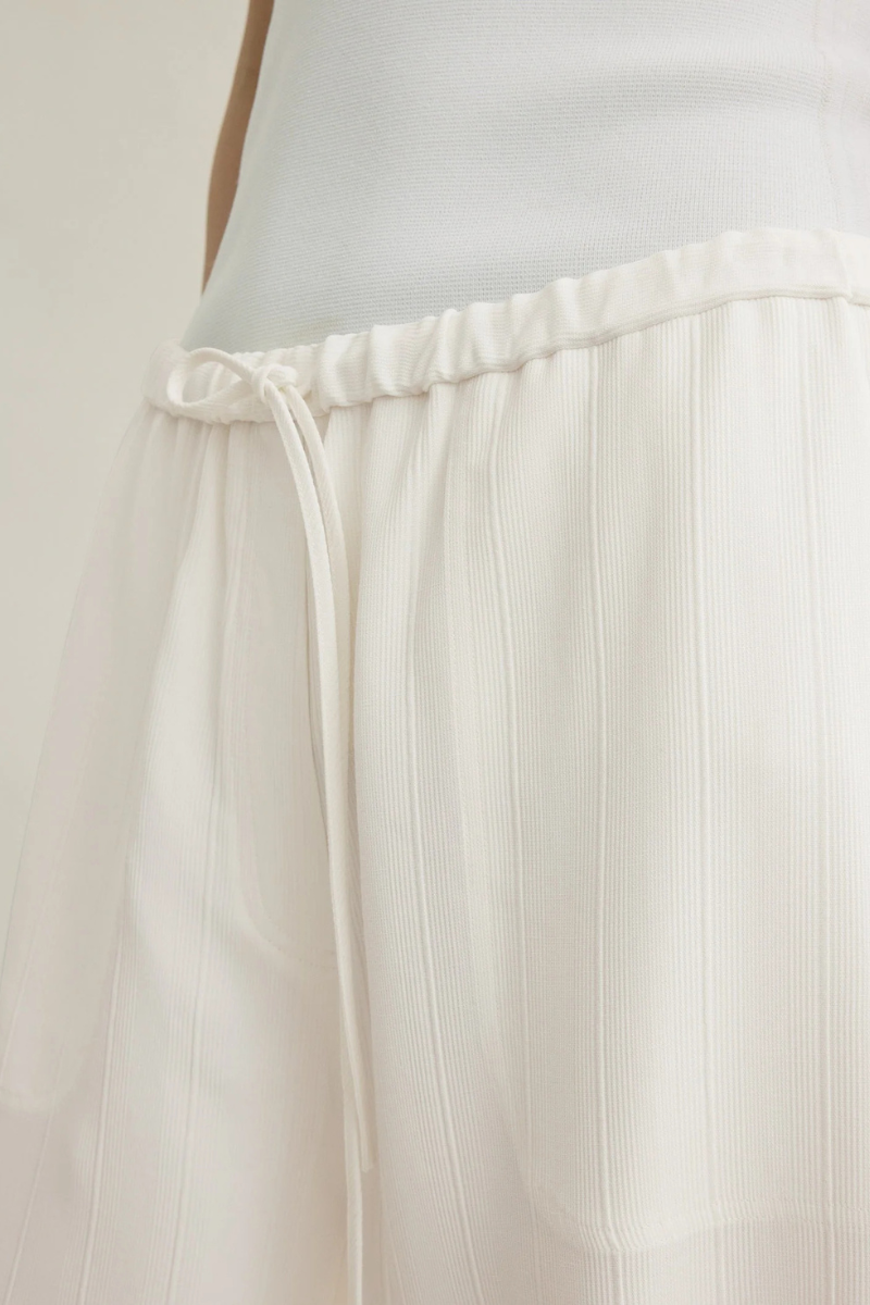 Woven Stripe Drawstring Trousers-TOTEME-Boyds Philadelphia