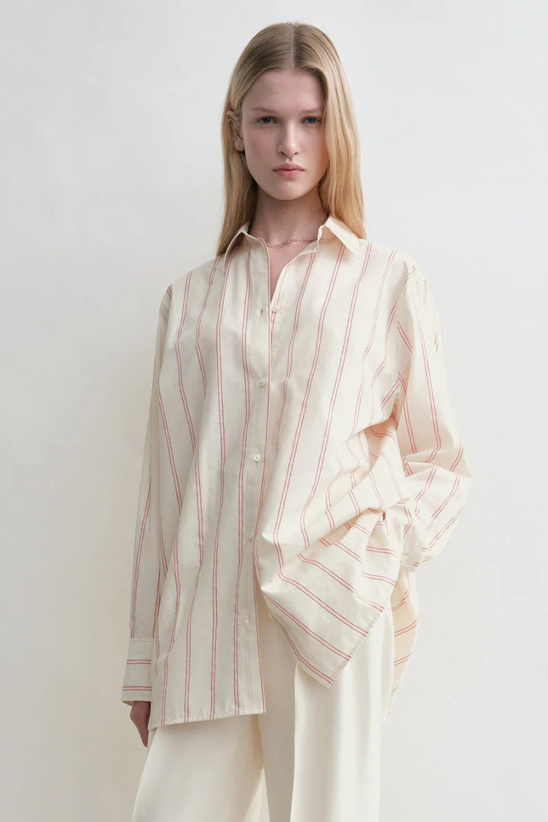 Relaxed Striped Shirt-TOTEME-Boyds Philadelphia