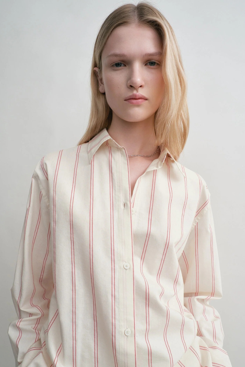 Relaxed Striped Shirt-TOTEME-Boyds Philadelphia