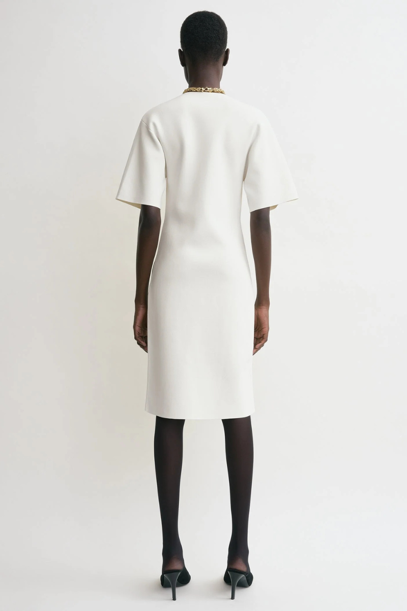 toteme curved compact knit dress everydaypursuits on LTK