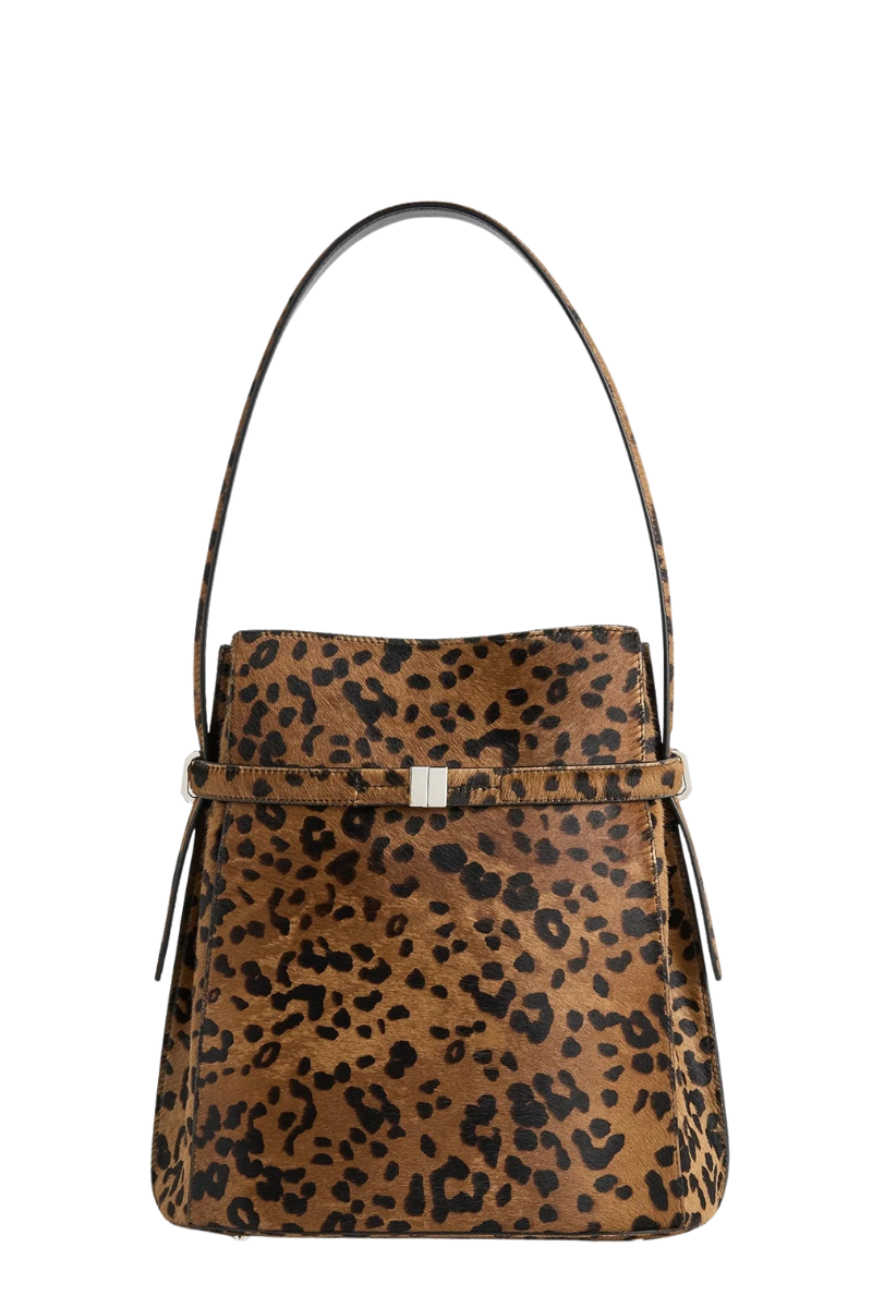 Belted Pony Hair Bucket Bag-TOTEME-Boyds Philadelphia