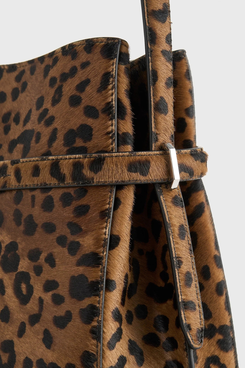 Belted Pony Hair Bucket Bag-TOTEME-Boyds Philadelphia