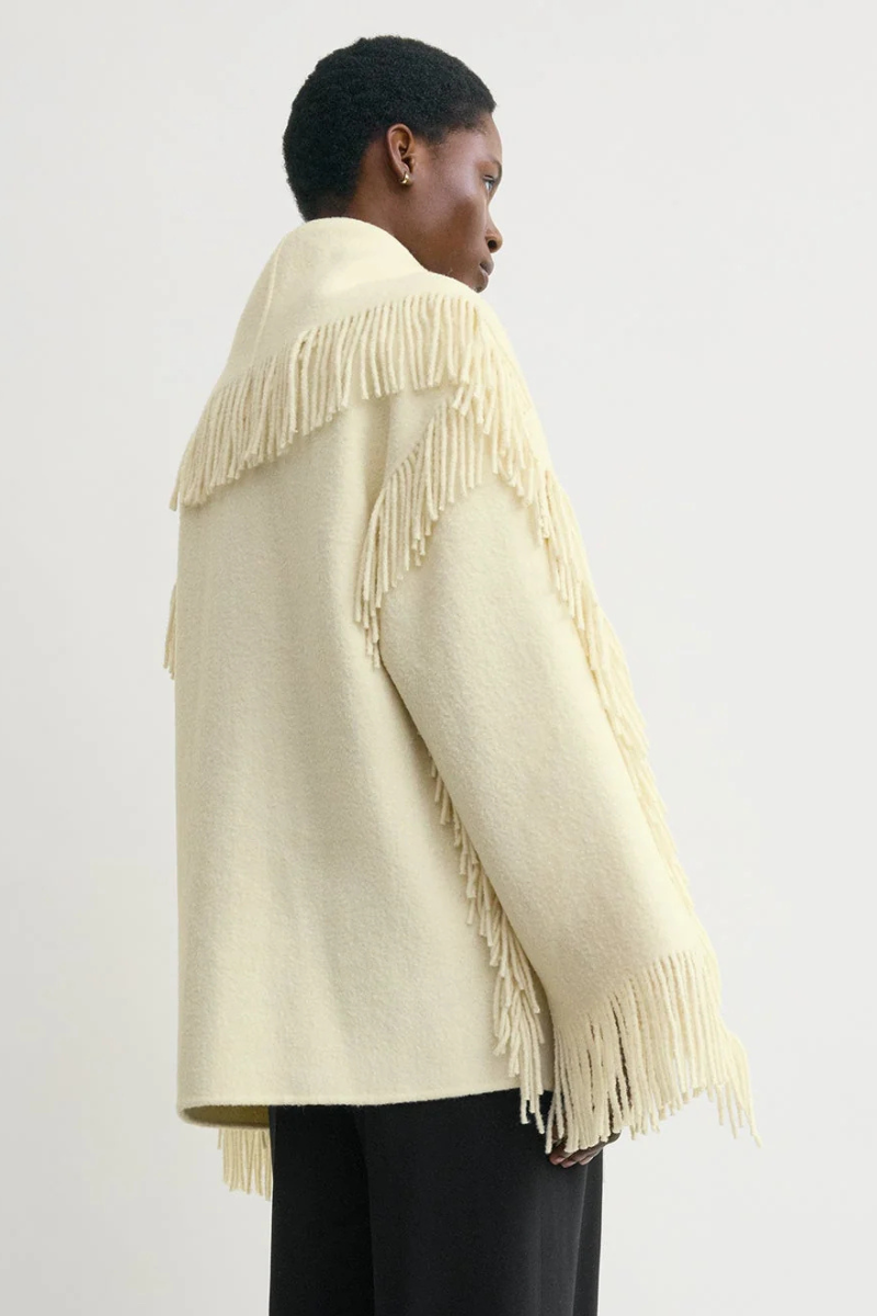 Fringed Scarf Jacket
