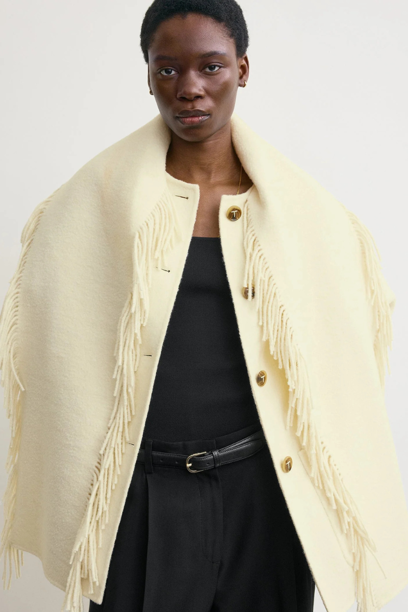 Fringed Scarf Jacket