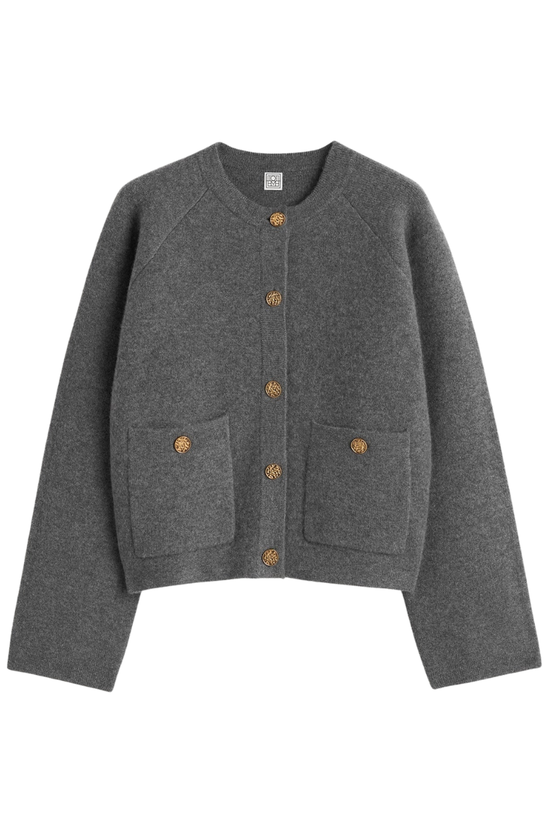 Hammered Button Cardigan-TOTEME-Boyds Philadelphia
