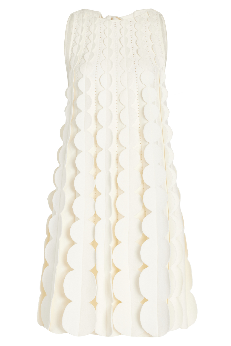 3D Circle Trapeze Dress-Oscar de la Renta-Boyds Philadelphia