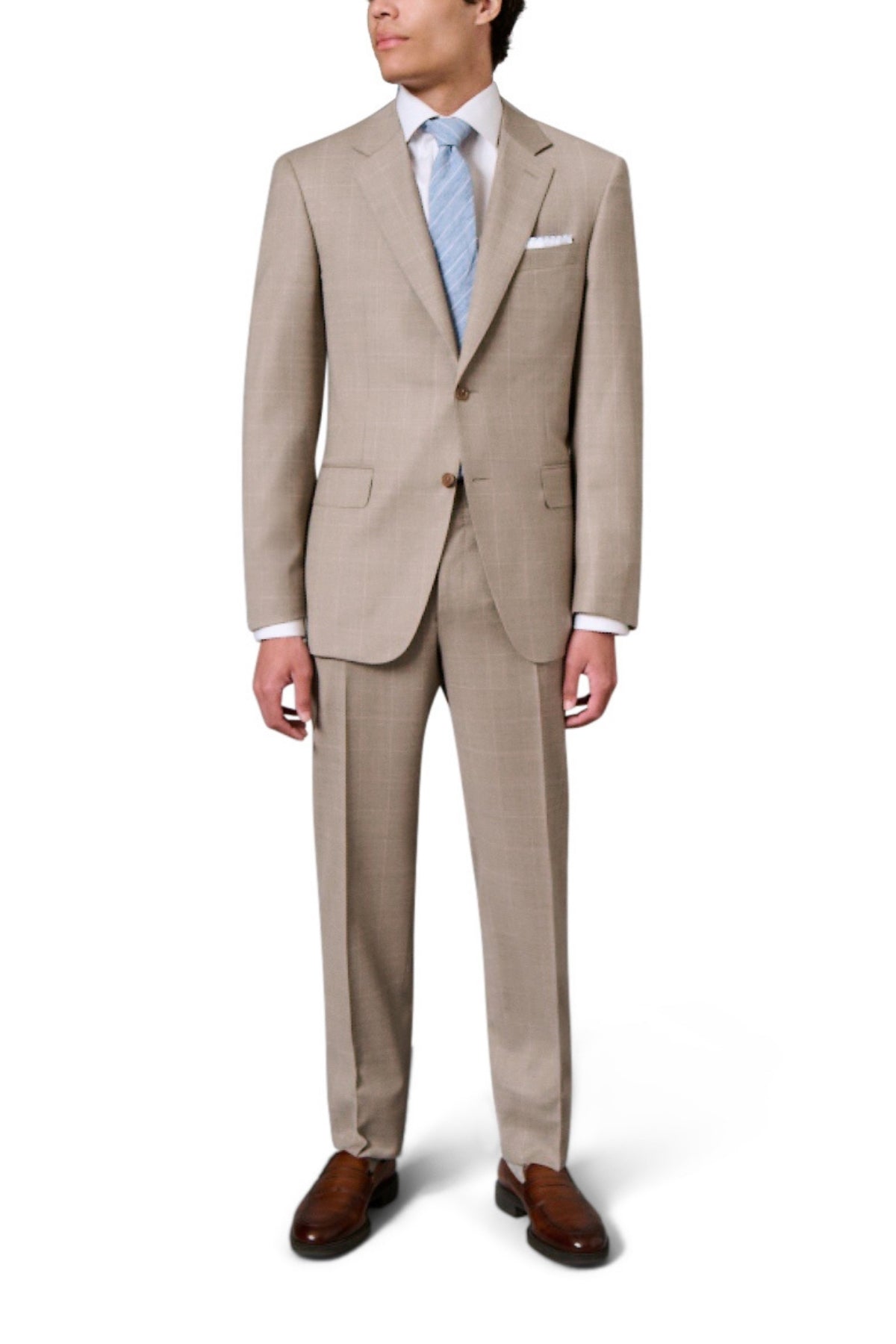 Tonal Windowpane Suit-Canali-Boyds Philadelphia