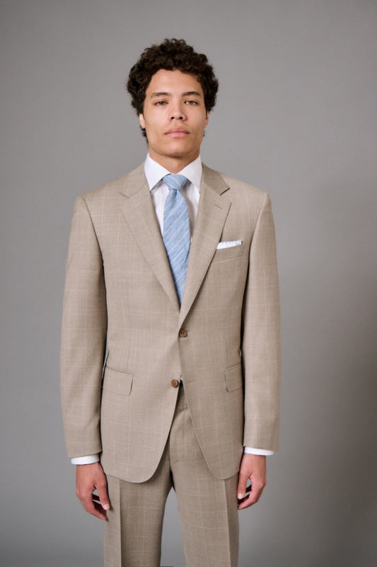 Tonal Windowpane Suit-Canali-Boyds Philadelphia